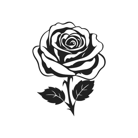 Moon Lit Rose Flower
